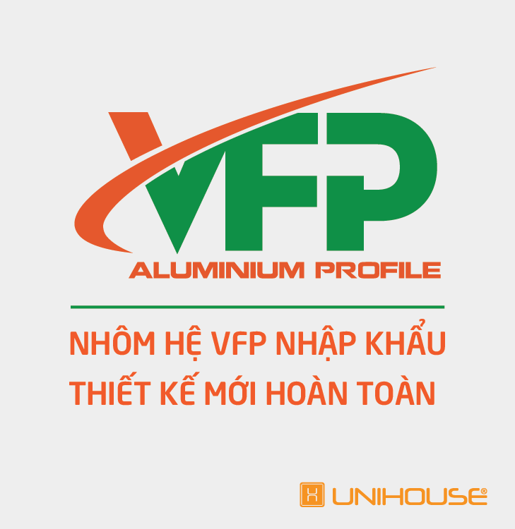 Nhôm hệ VFP, cua nhom VFP, nhom PMA, cửa nhôm PMA, unihouse.vn